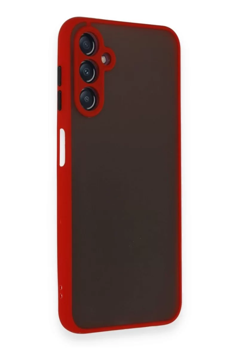 Newface Samsung Galaxy A25 5G Kılıf Montreal Silikon Kapak - Kırmızı