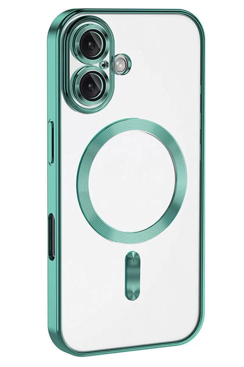 Newface Apple iPhone 16 Kılıf Kross Magneticsafe Kapak - Turkuaz
