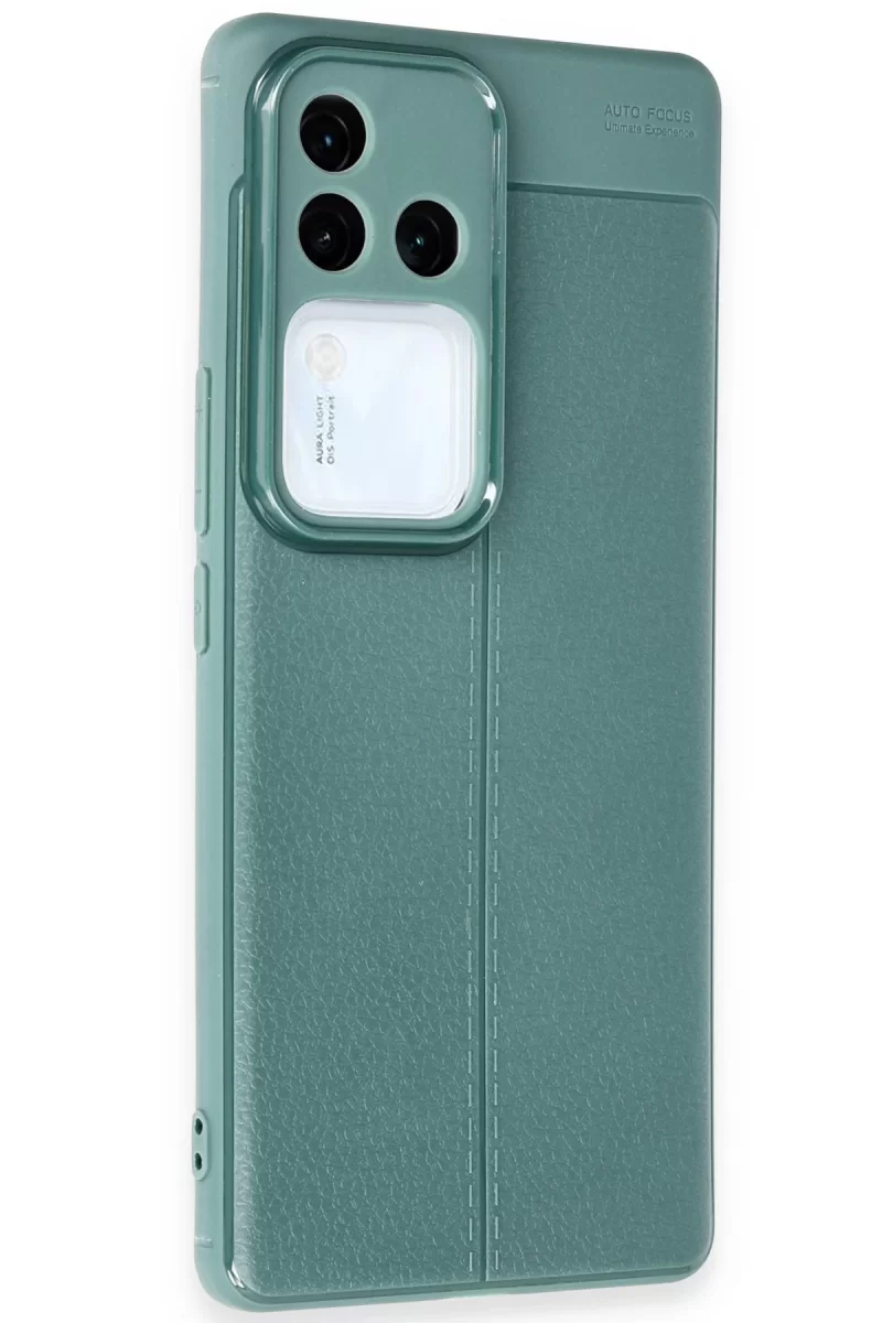 Newface Vivo V30 5G Kılıf Auto Focus Kapak - Koyu Yeşil
