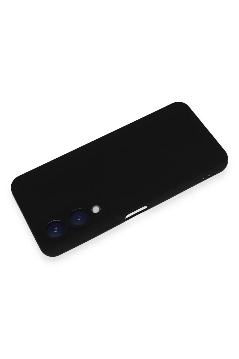 Newface Vivo Y17S Kılıf Nano içi Kadife Silikon - Siyah