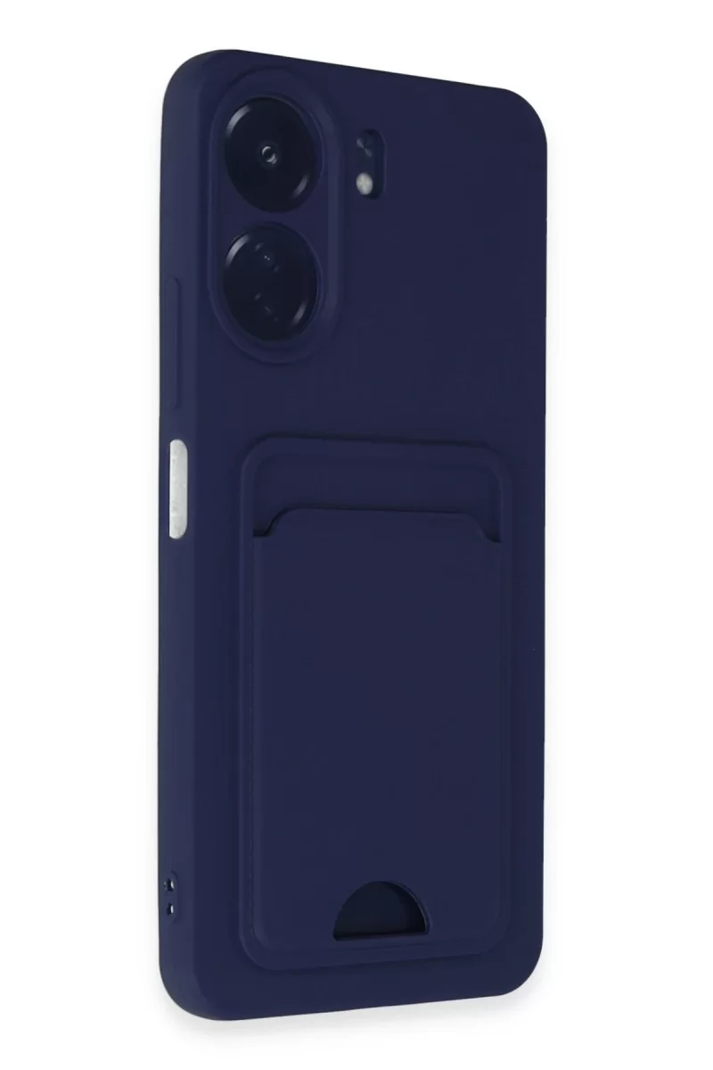 Newface Xiaomi Redmi 13C Kılıf Kelvin Kartvizitli Silikon - Lacivert
