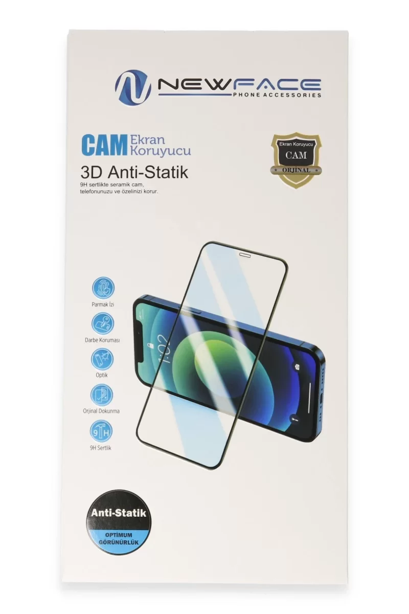 Newface İnfinix Hot 20i 3D Antistatik Cam Ekran Koruyucu