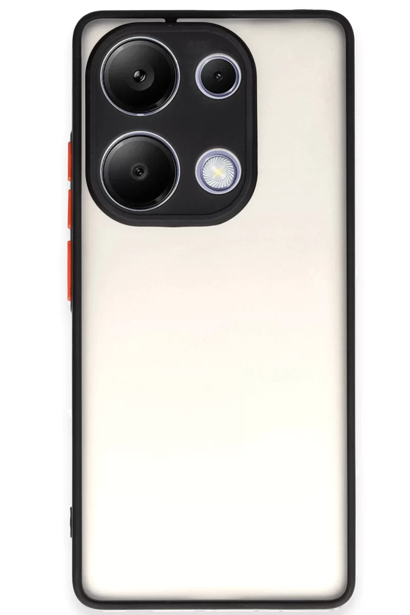 Newface Xiaomi Redmi Note 13 Pro 4G Kılıf Montreal Silikon Kapak - Siyah