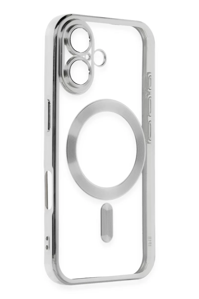 Newface Apple iPhone 16 Plus Kılıf Kross Magneticsafe Kapak - Gümüş