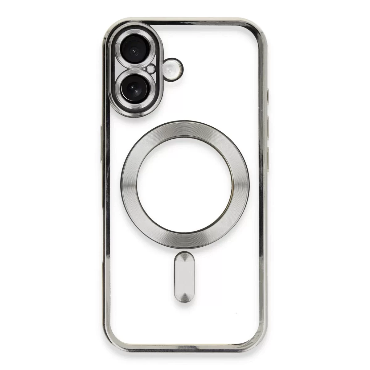Newface Apple iPhone 16 Plus Kılıf Kross Magneticsafe Kapak - Gümüş