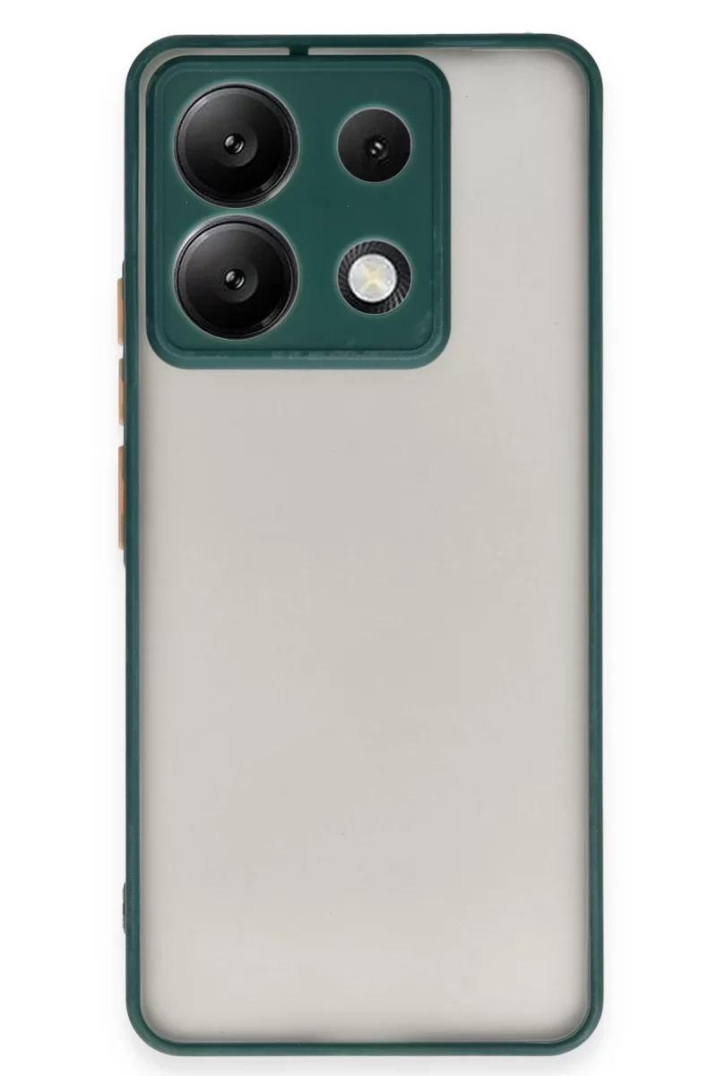 Newface Xiaomi Redmi Note 13 Pro 5G Kılıf Montreal Silikon Kapak - Yeşil