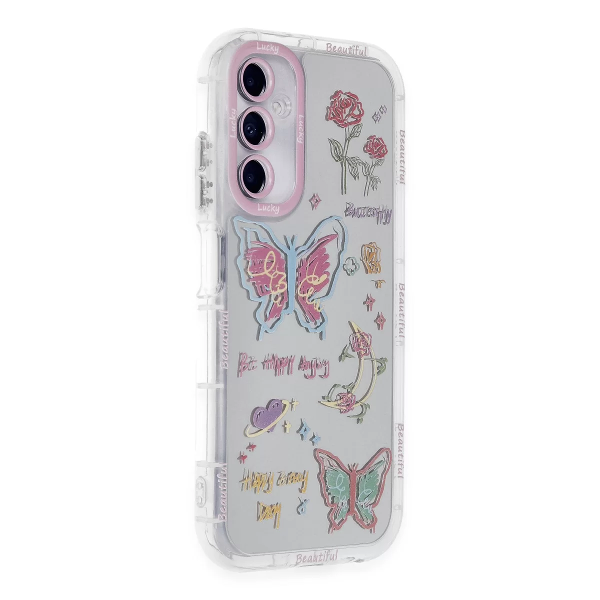 Newface Samsung Galaxy A25 5G Kılıf Reflexion Desenli Kapak - Desen 8