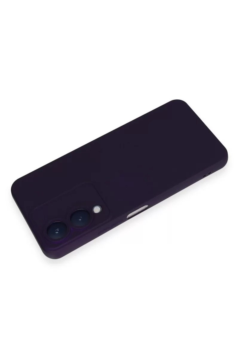 Newface Vivo Y17S Kılıf Nano içi Kadife Silikon - Mor