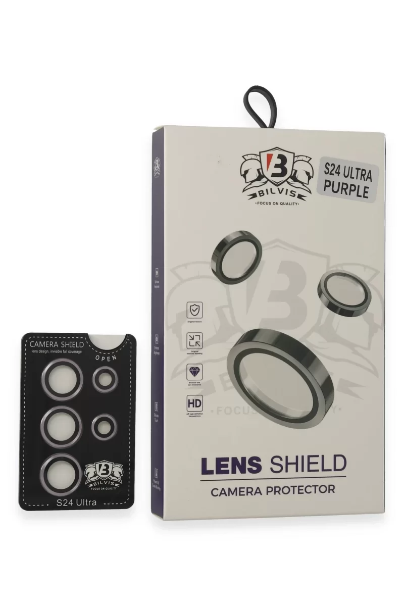 Newface Samsung Galaxy S24 Ultra Bilvis Titan Kamera Lens - Derin Mor