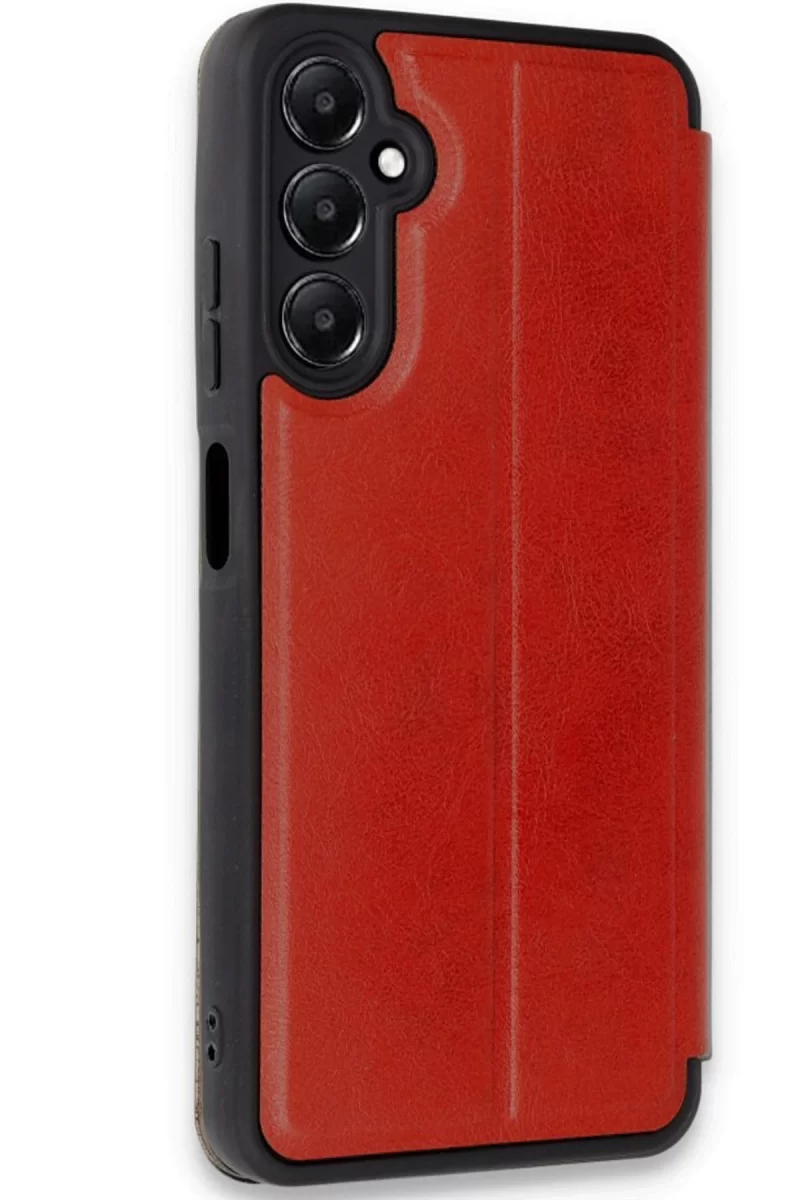 Newface Samsung Galaxy A35 5G Kılıf Flip Cover - Kırmızı