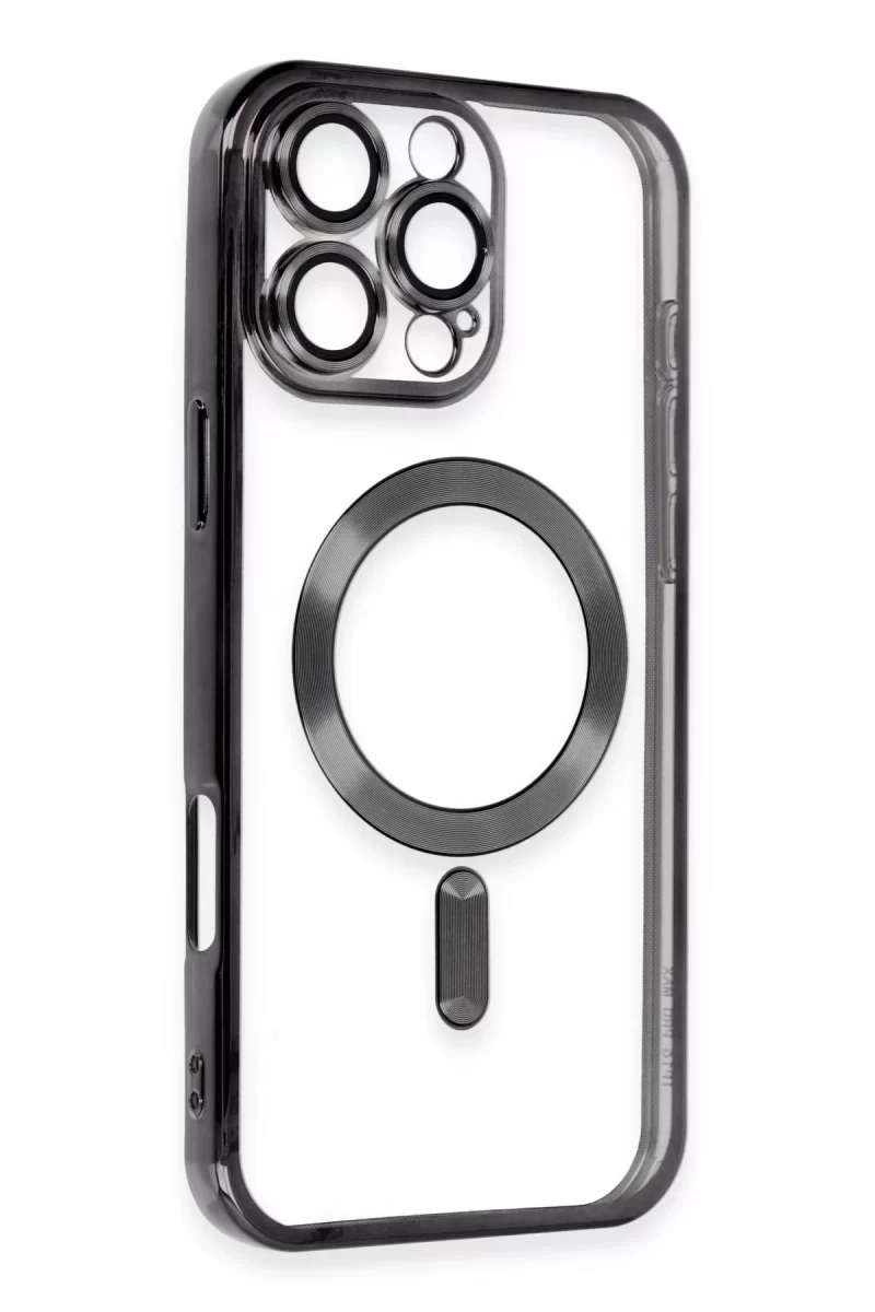 Newface Apple iPhone 16 Pro Kılıf Kross Magneticsafe Kapak - Siyah