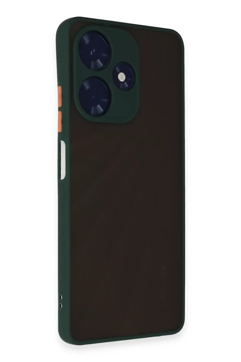 Newface İnfinix Hot 30 4G Kılıf Montreal Silikon Kapak - Yeşil