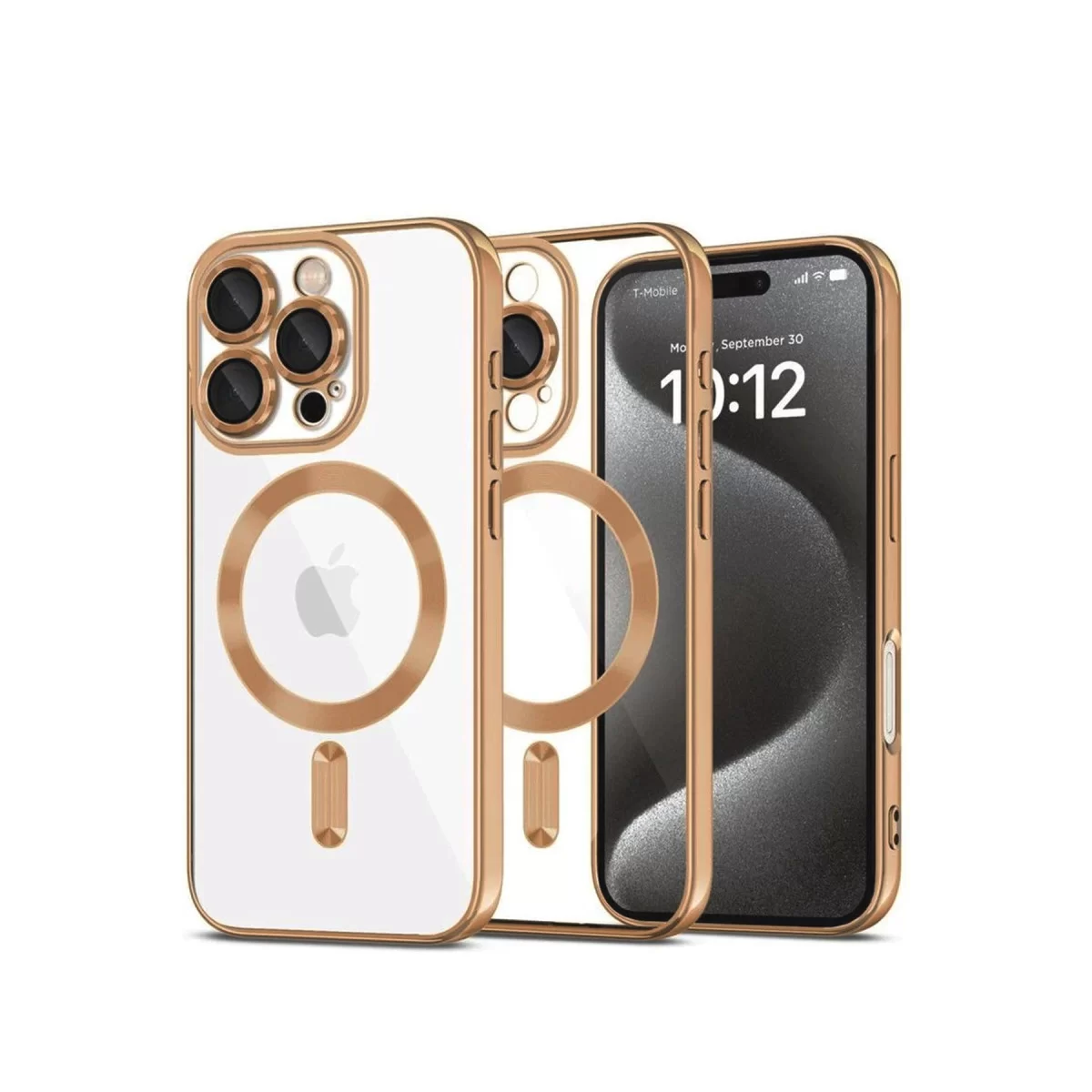 Newface Apple iPhone 16 Pro Kılıf Kross Magneticsafe Kapak - Çöl Titanyum