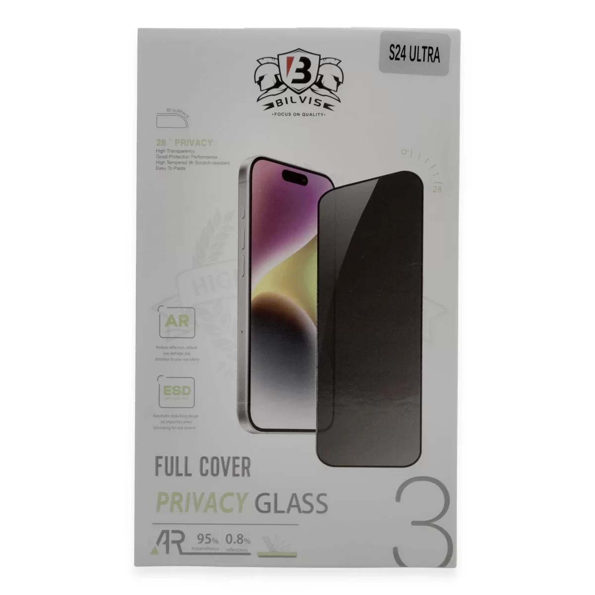 Newface Samsung Galaxy S24 Ultra Bilvis Hayalet Cam Ekran Koruyucu