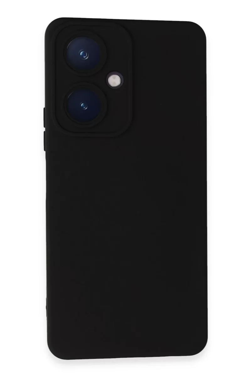 Newface Vivo Y27 Kılıf Nano içi Kadife Silikon - Siyah