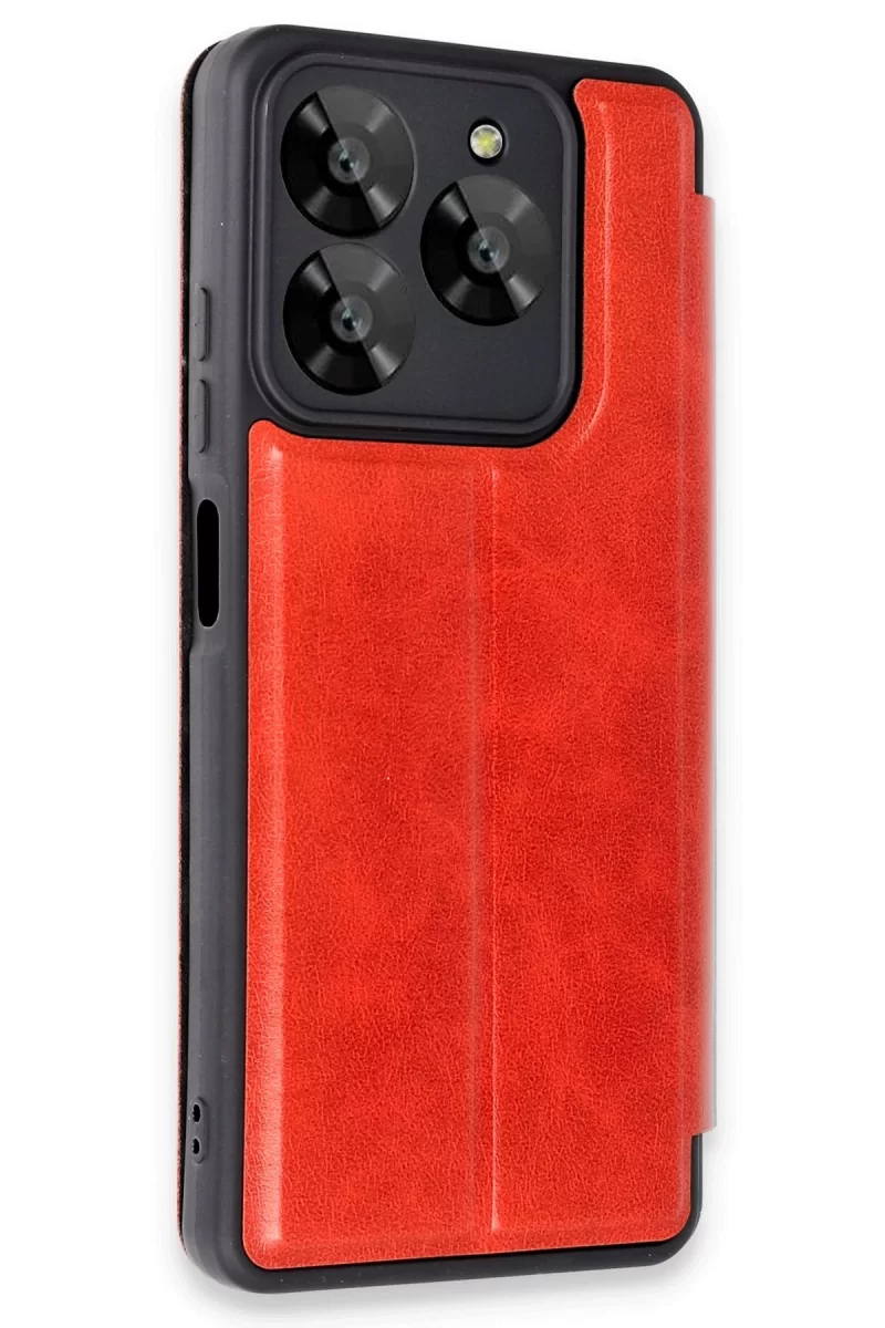 Newface General Mobile Era 30 Kılıf Flip Cover - Kırmızı