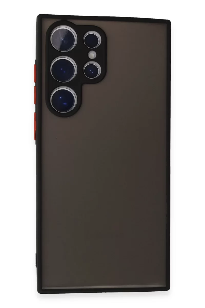 Newface Samsung Galaxy S24 Ultra Kılıf Montreal Silikon Kapak - Siyah