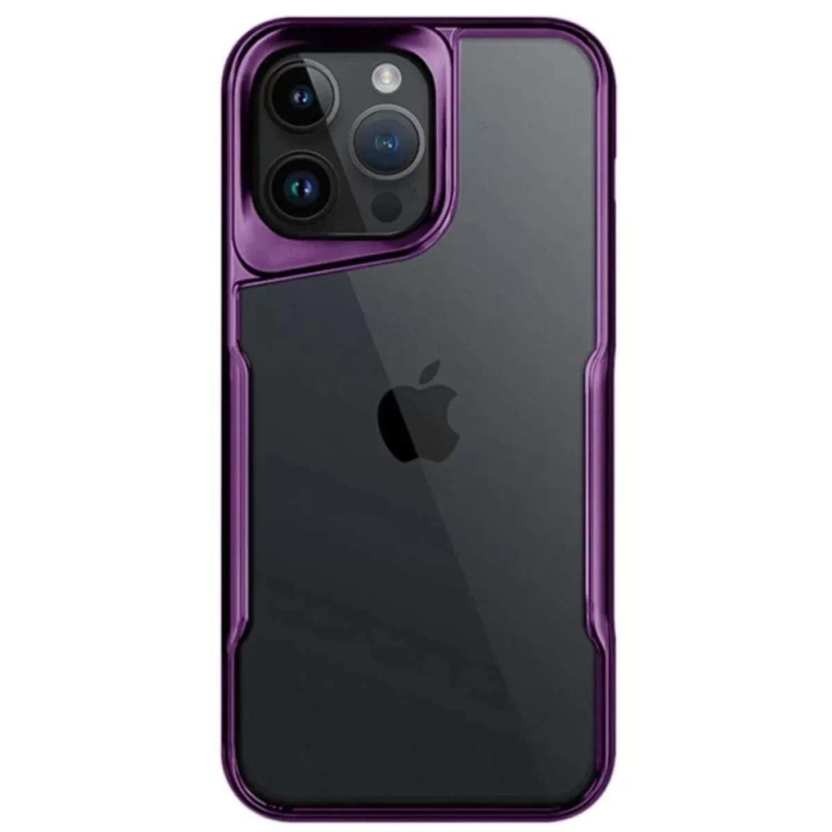 Newface Apple iPhone 15 Pro Max Kılıf Boyi Silikon Kapak - Derin Mor