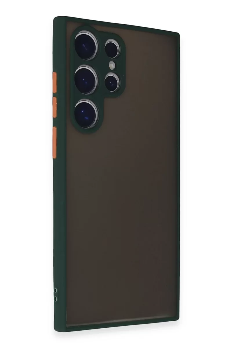Newface Samsung Galaxy S24 Ultra Kılıf Montreal Silikon Kapak - Yeşil