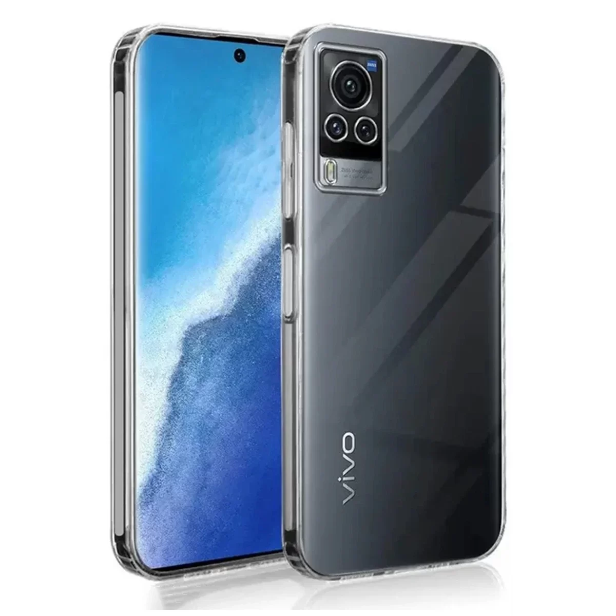 Newface Vivo V30 5G Kılıf Lüx Şeffaf Silikon