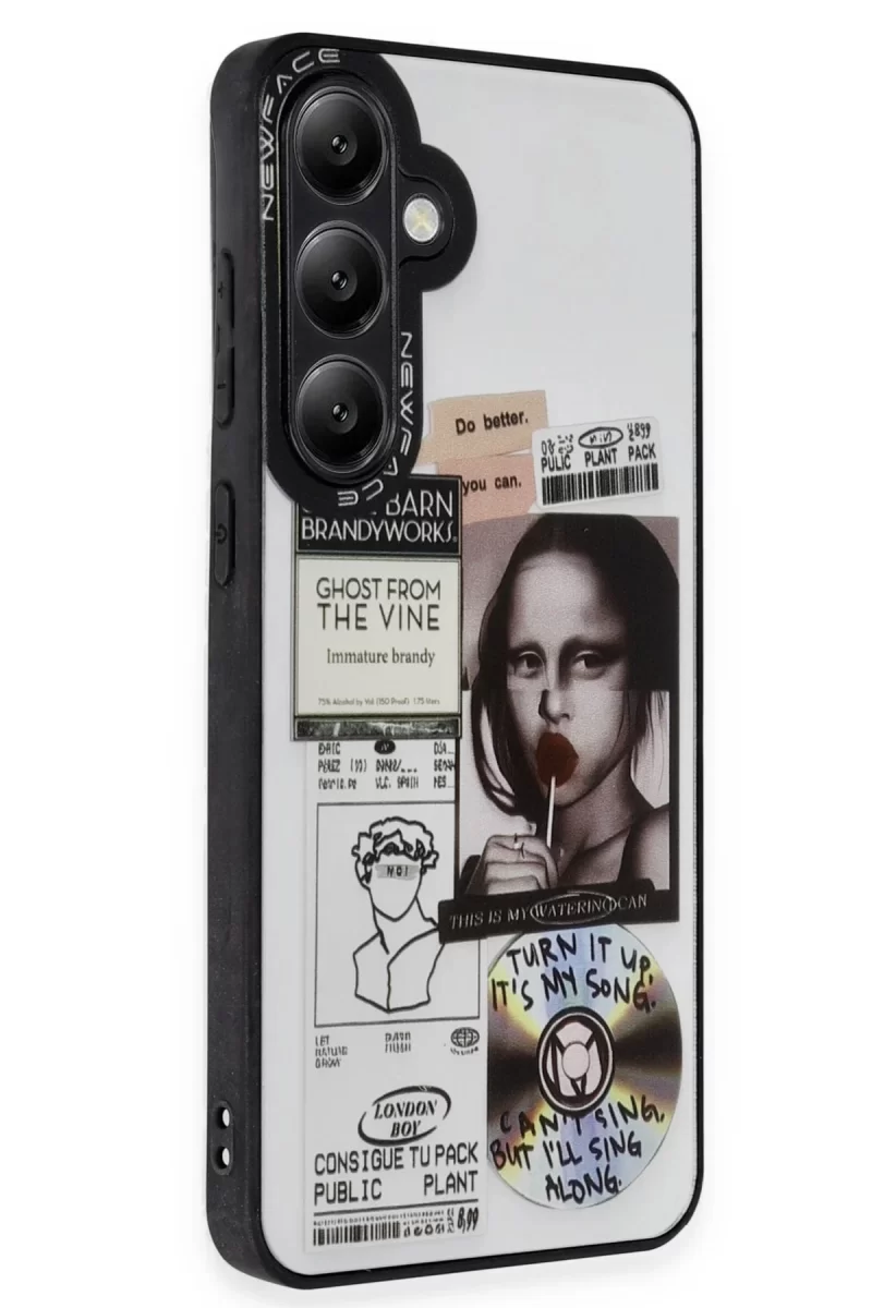 Newface Samsung Galaxy A15 4G Kılıf Mirror Desenli Kapak - Mirror - 2