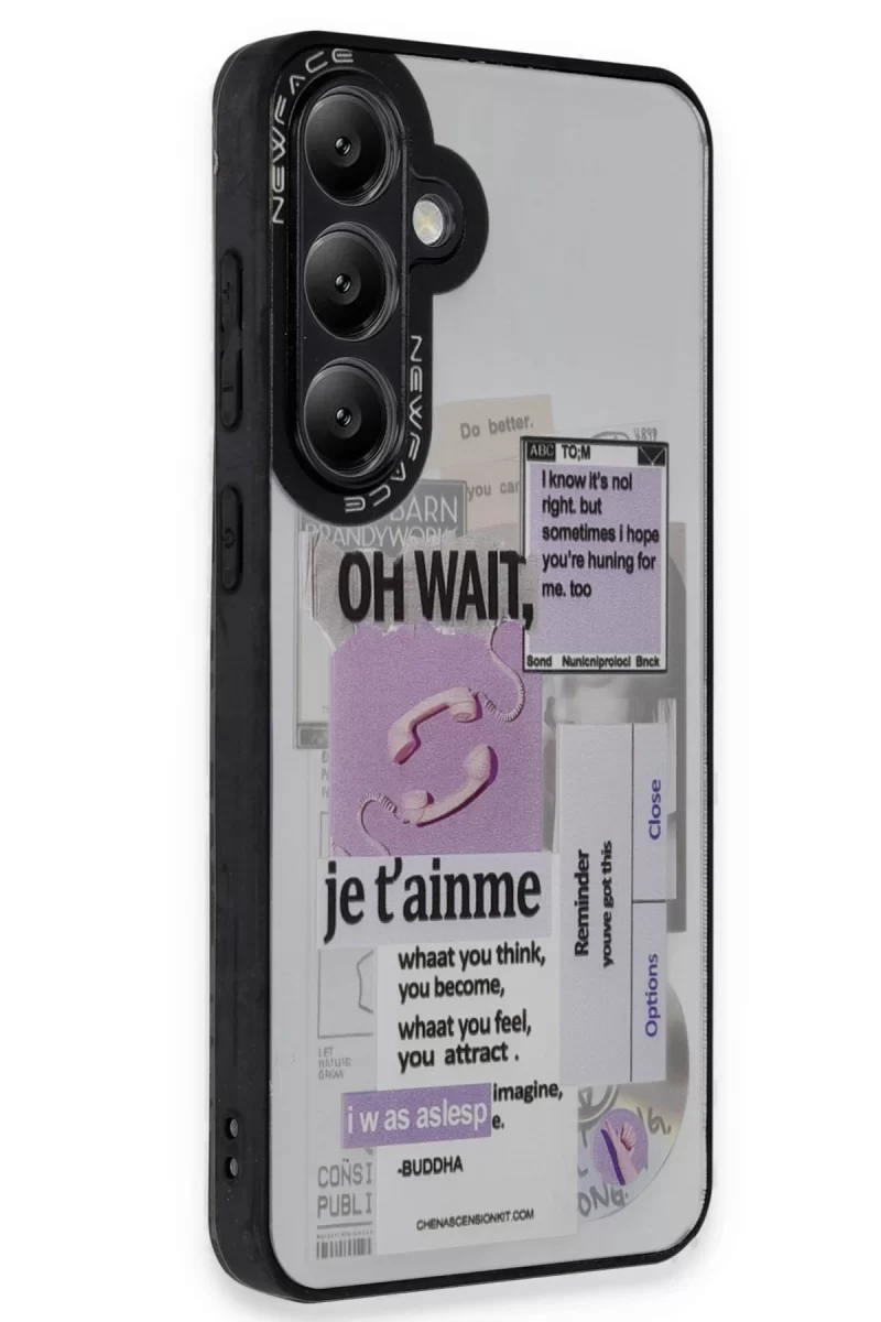 Newface Samsung Galaxy A15 4G Kılıf Mirror Desenli Kapak - Mirror - 4