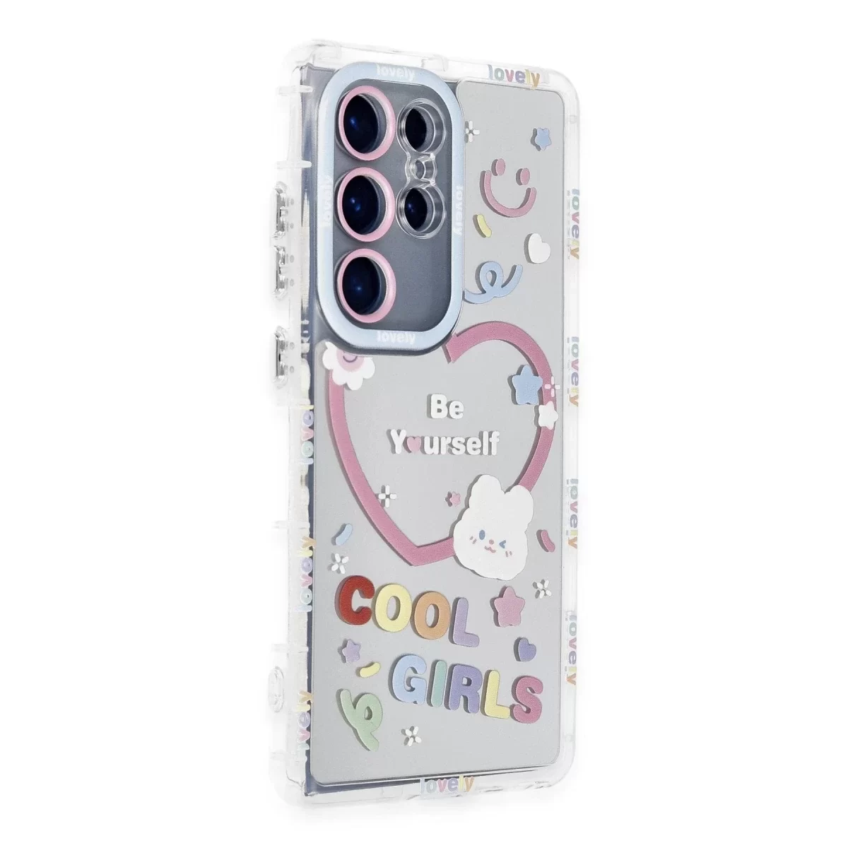Newface Samsung Galaxy S23 Ultra Kılıf Reflexion Desenli Kapak - Desen 1