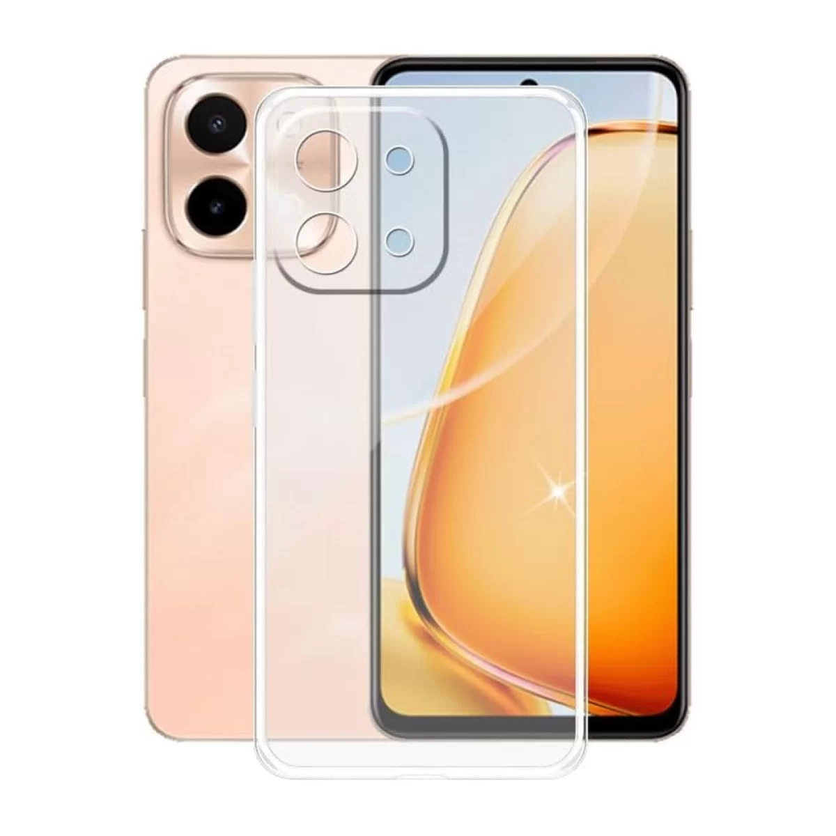 Newface Vivo Y28 Kılıf Lüx Şeffaf Silikon