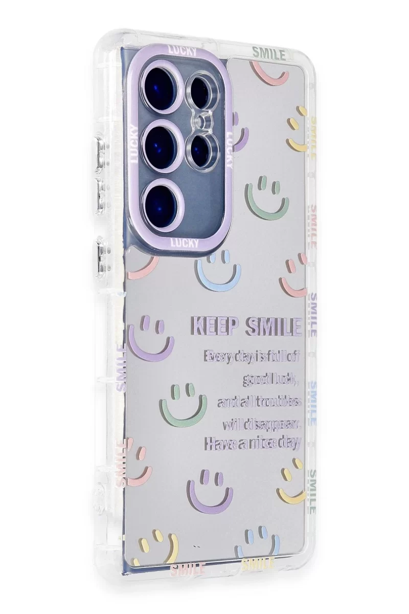 Newface Samsung Galaxy S23 Ultra Kılıf Reflexion Desenli Kapak - Desen 2
