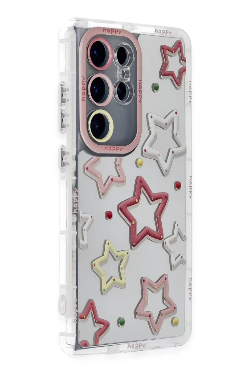 Newface Samsung Galaxy S23 Ultra Kılıf Reflexion Desenli Kapak - Desen 3