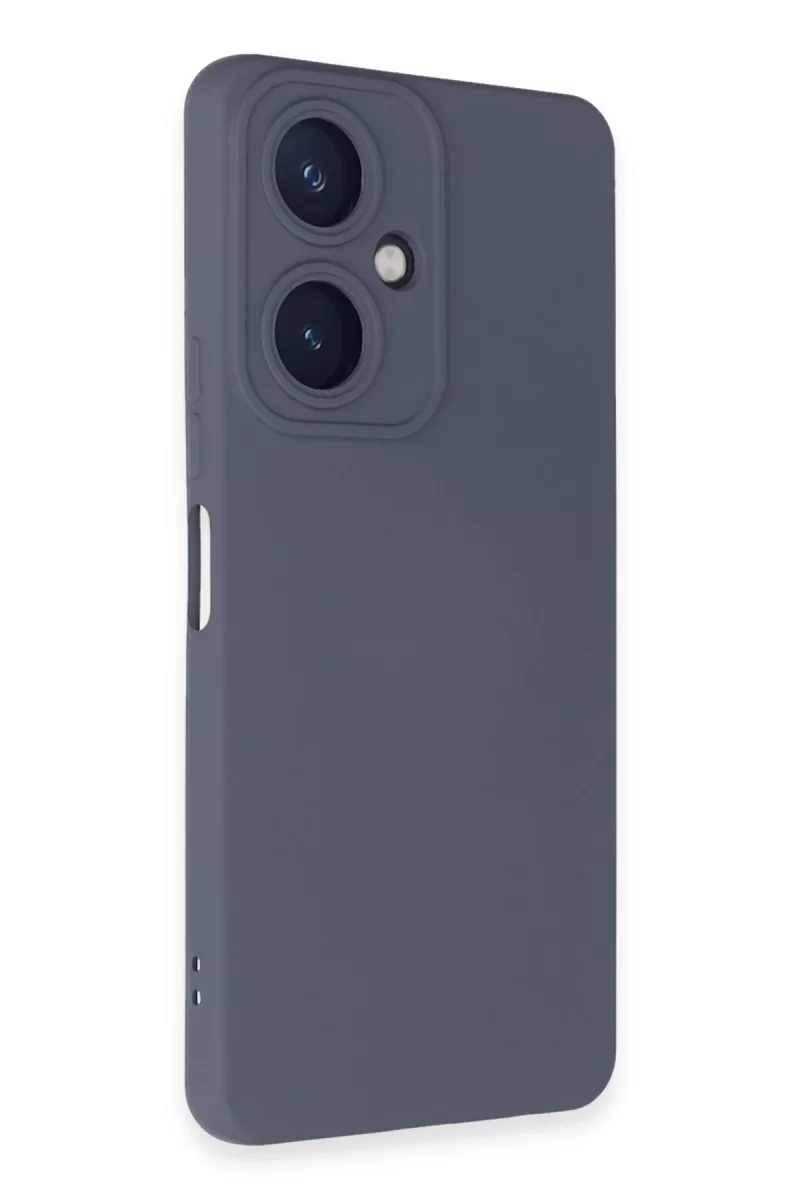 Newface Vivo Y27 Kılıf Nano içi Kadife Silikon - Gri