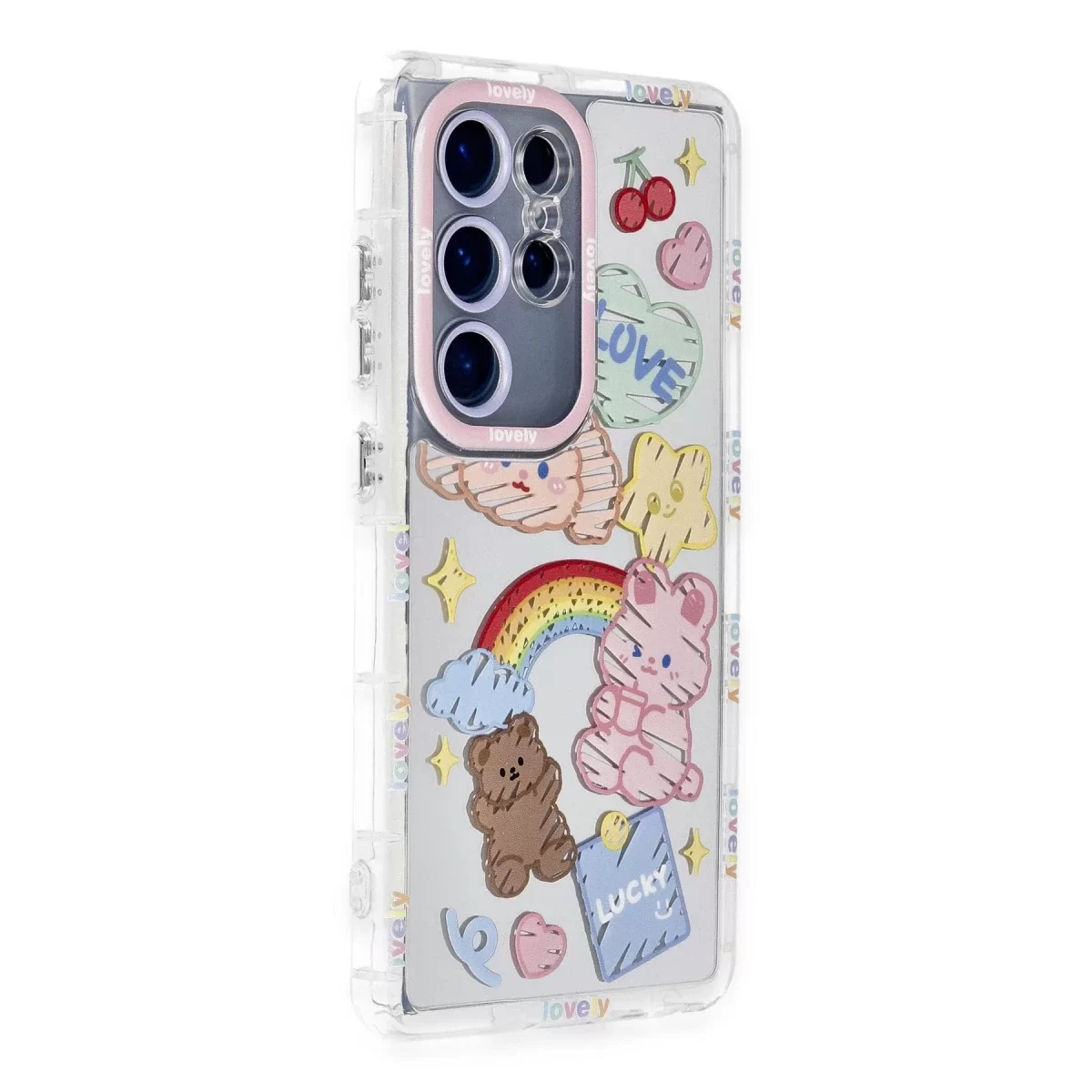 Newface Samsung Galaxy S23 Ultra Kılıf Reflexion Desenli Kapak - Desen 4