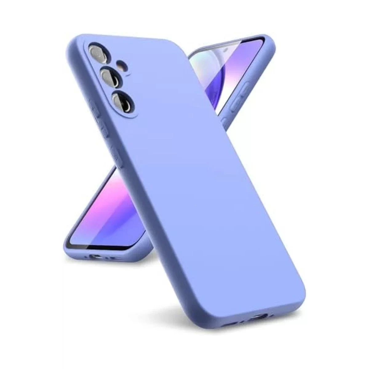 Newface Samsung Galaxy A24 4G Kılıf First Silikon - Lila