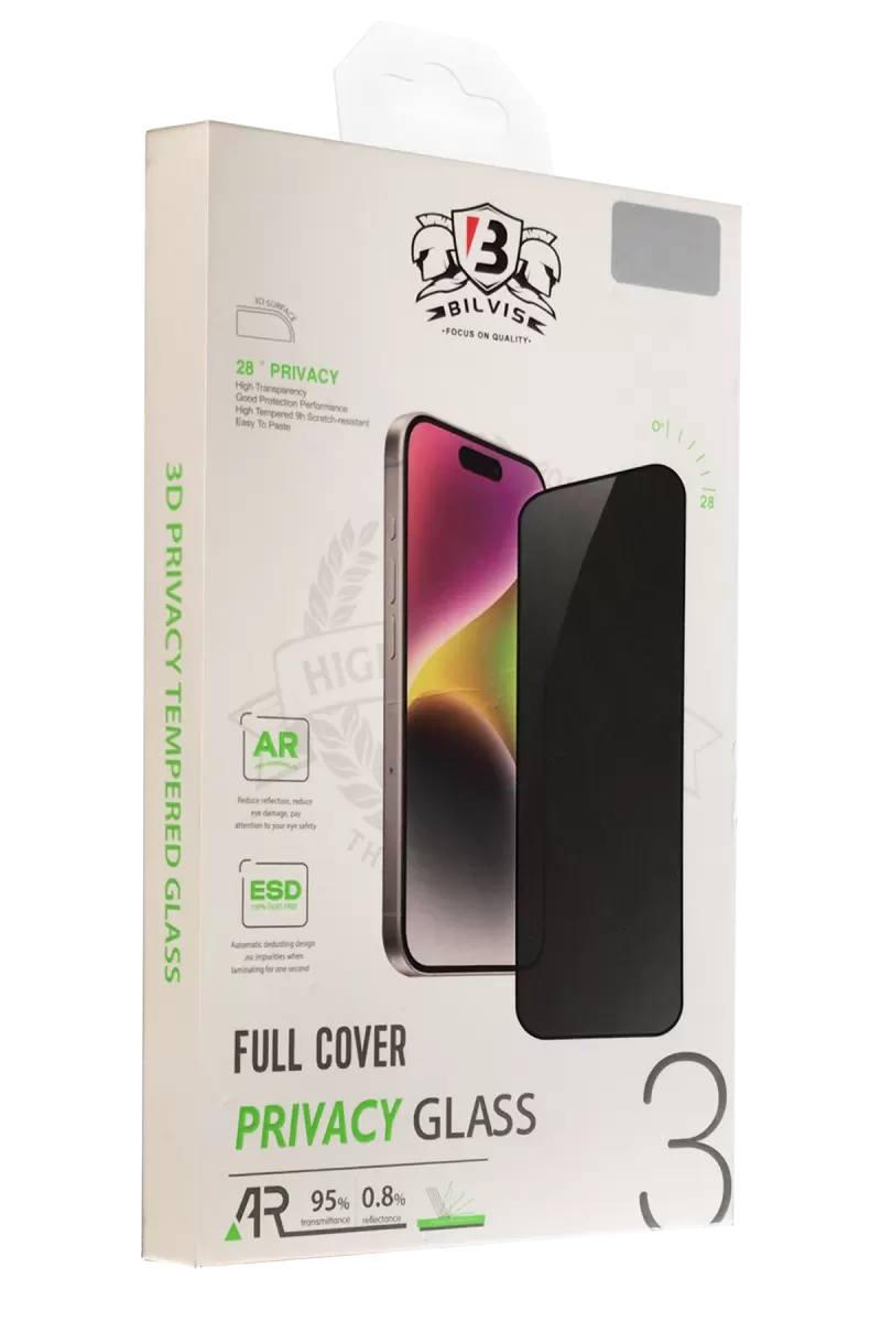 Newface Apple iPhone 13 Pro Max Bilvis 3D Hayalet Cam Ekran Koruyucu