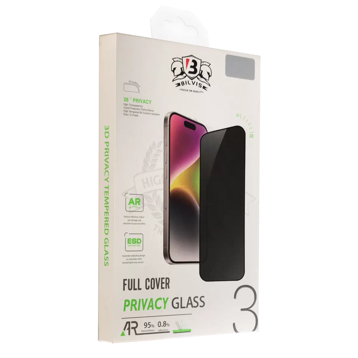 Newface Apple iPhone 13 Pro Max Bilvis 3D Hayalet Cam Ekran Koruyucu