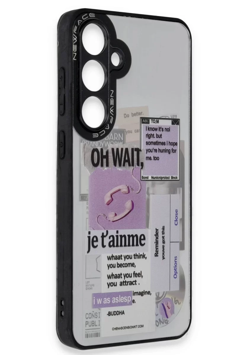 Newface Samsung Galaxy A25 5G Kılıf Mirror Desenli Kapak - Mirror - 4