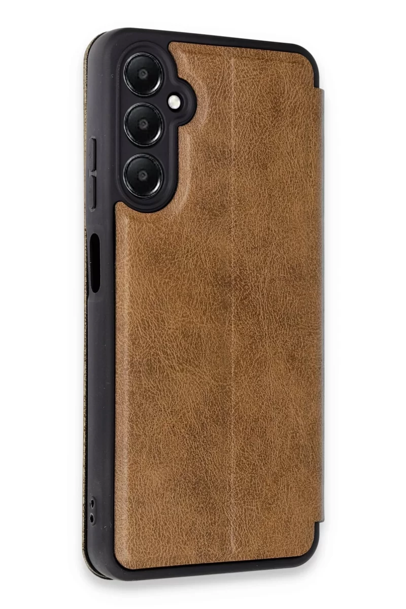 Newface Samsung Galaxy A55 5G Kılıf Flip Cover - Taba