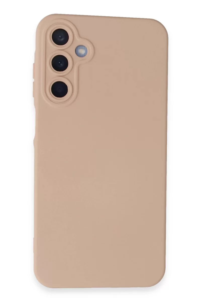Newface Samsung Galaxy A15 4G Kılıf Nano içi Kadife Silikon - Pudra