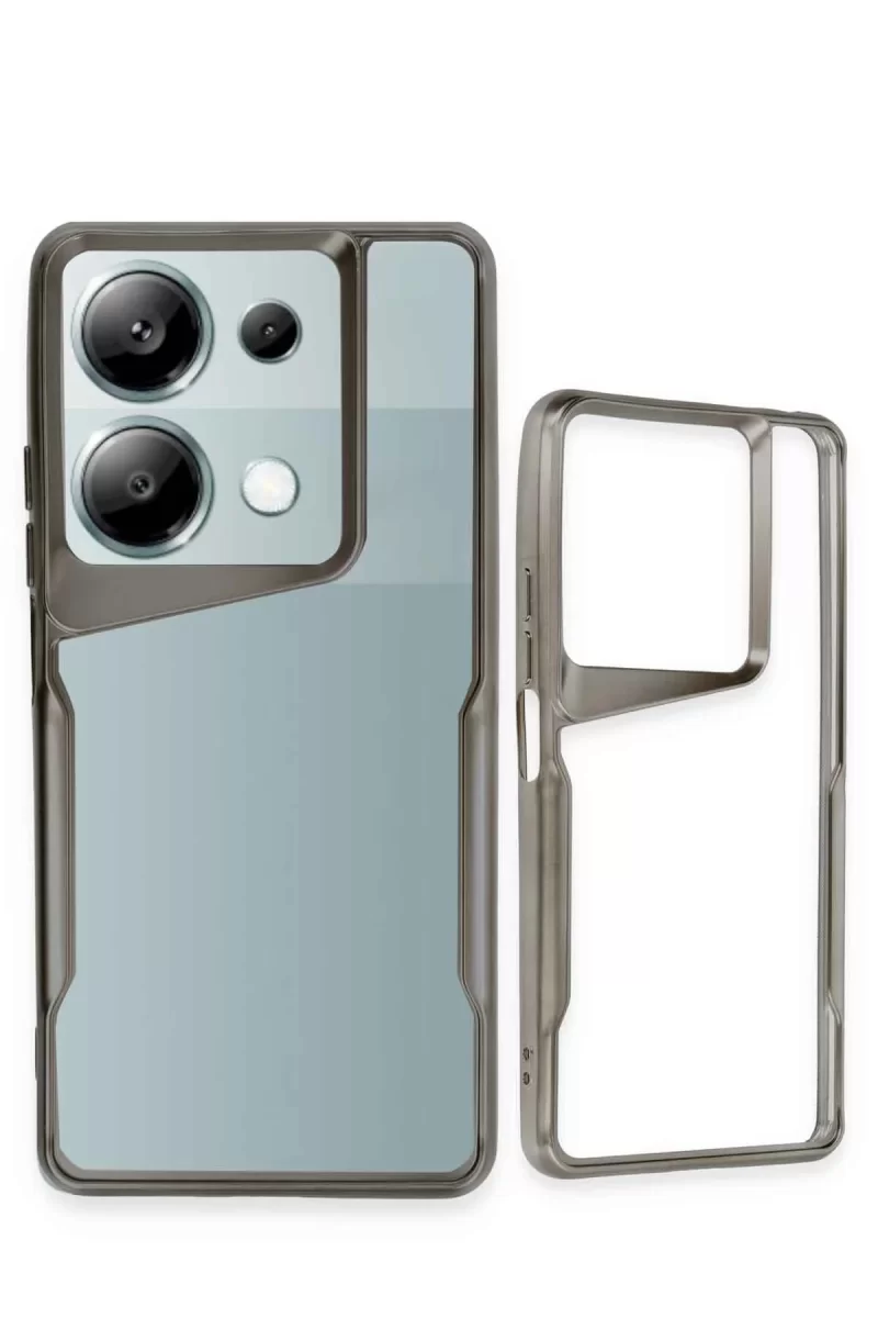 Newface Xiaomi Redmi Note 13 Pro 5G Kılıf Boyi Silikon Kapak - Siyah