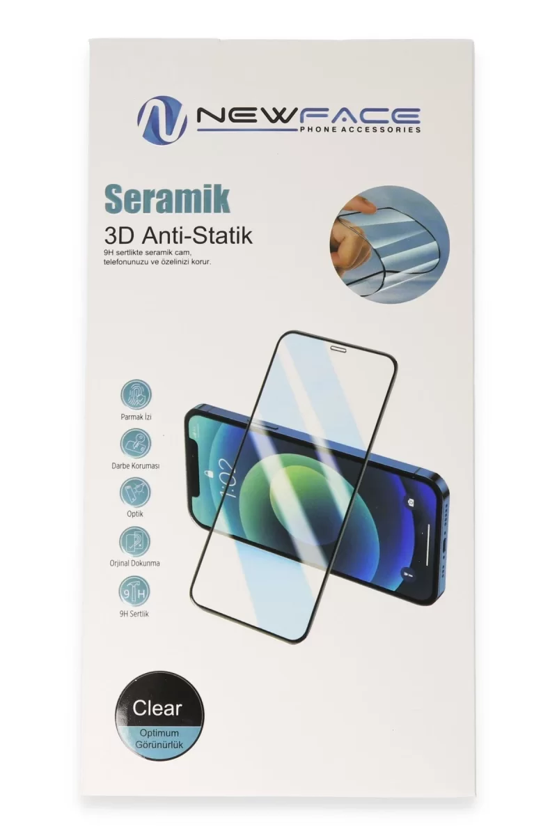 Newface Apple iPhone 16 Plus 3D Antistatik Seramik Nano Ekran Koruyucu