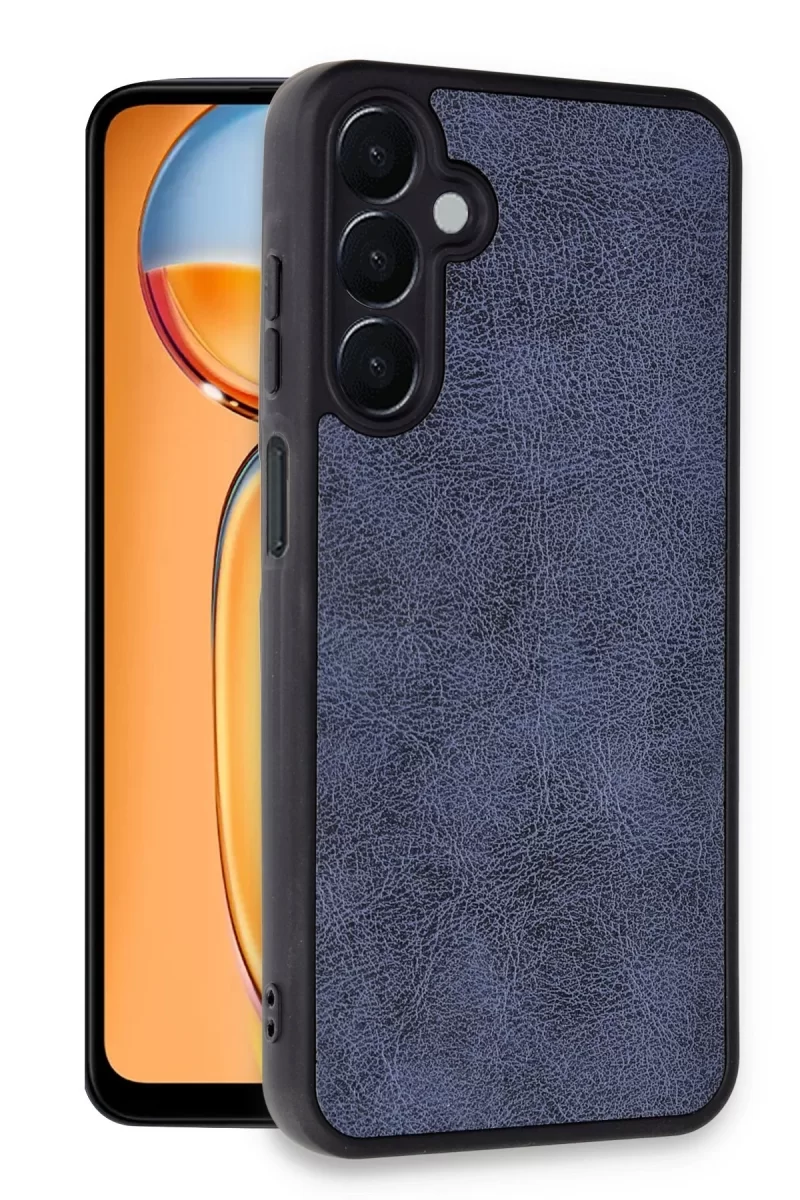 Newface Samsung Galaxy A05S Kılıf Aras Deri Kapak - Lacivert