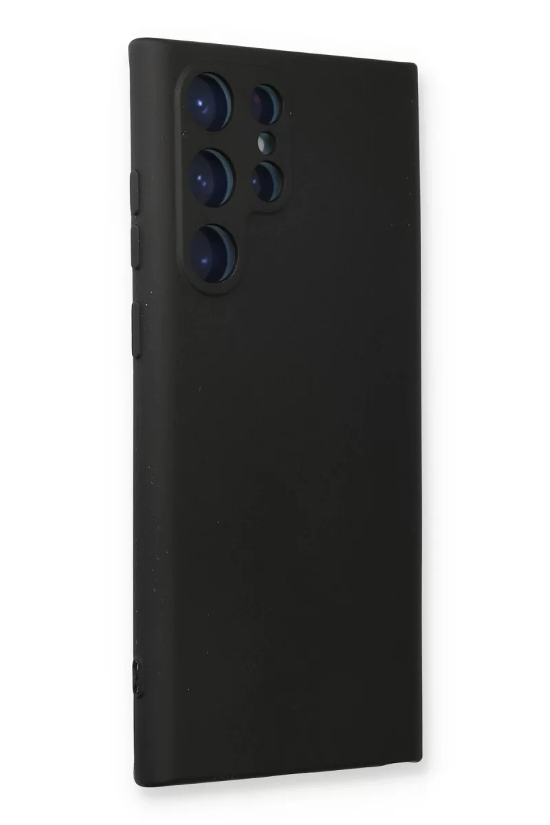 Newface Samsung Galaxy S24 Ultra Kılıf Nano içi Kadife Silikon - Siyah