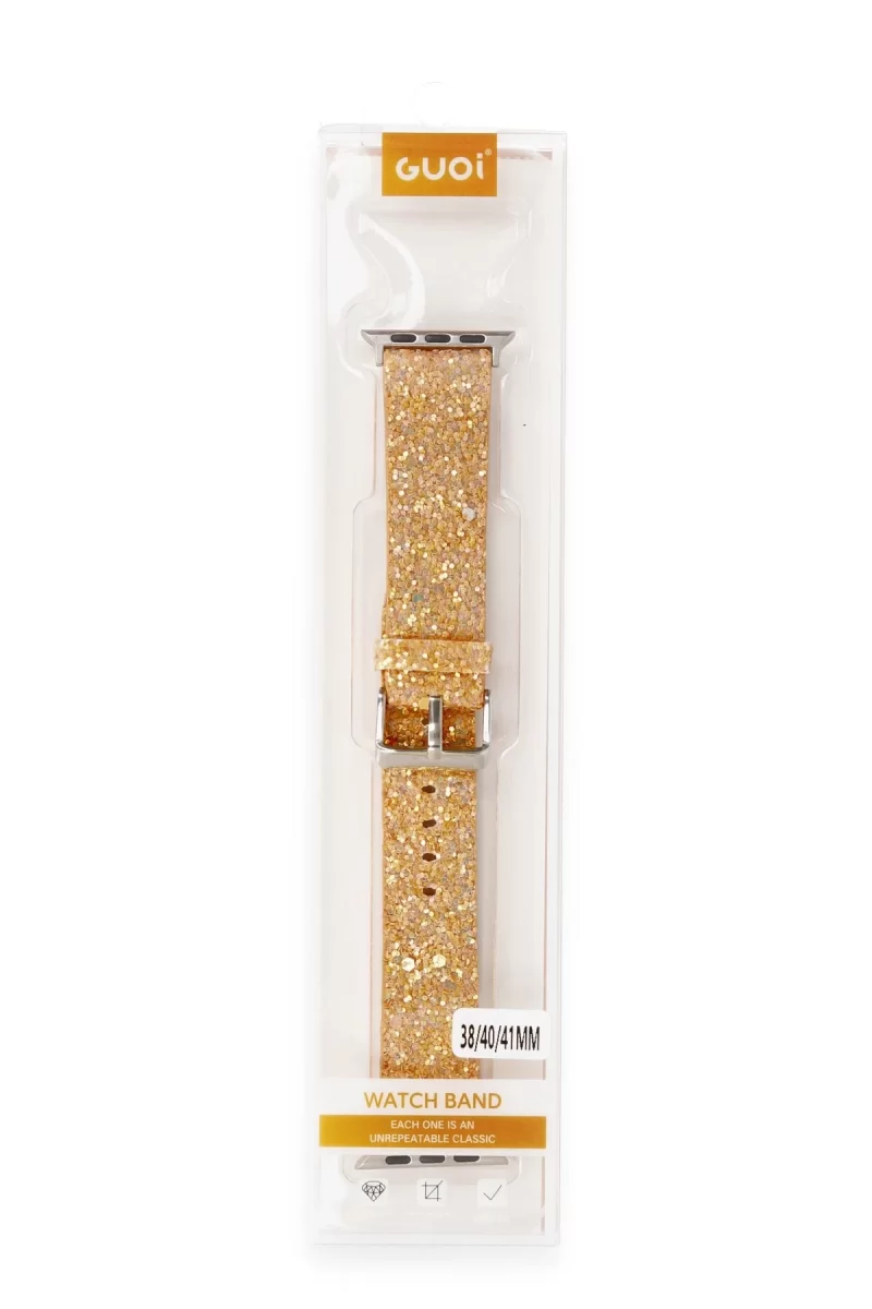 Newface Apple Watch 38mm Starry Taşlı Kordon - Pudra