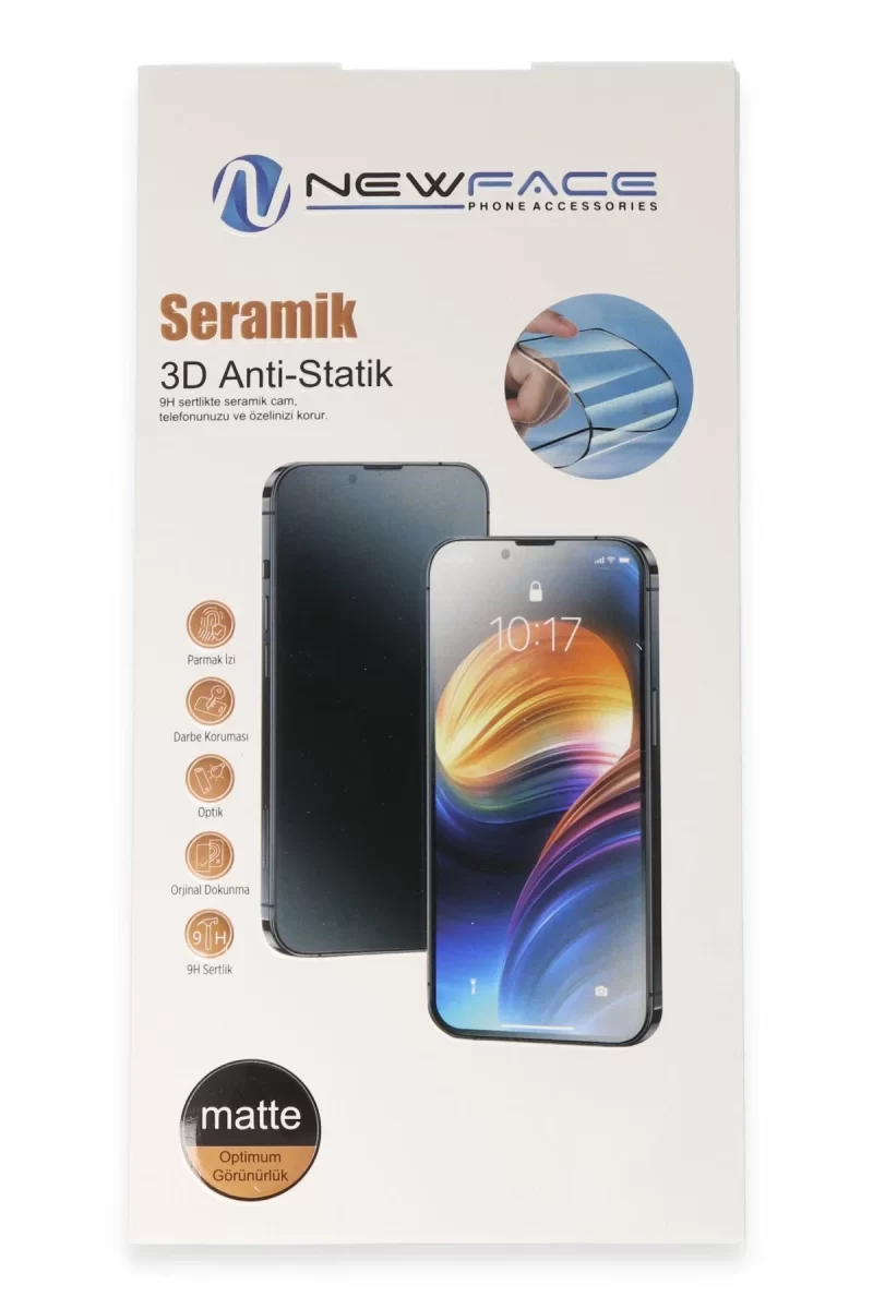 Newface Samsung Galaxy M15 3D Antistatik Mat Seramik Nano Ekran Koruyucu