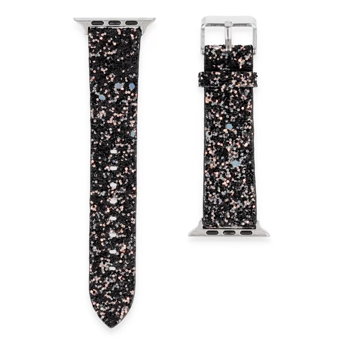 Newface Apple Watch 38mm Starry Taşlı Kordon - Siyah