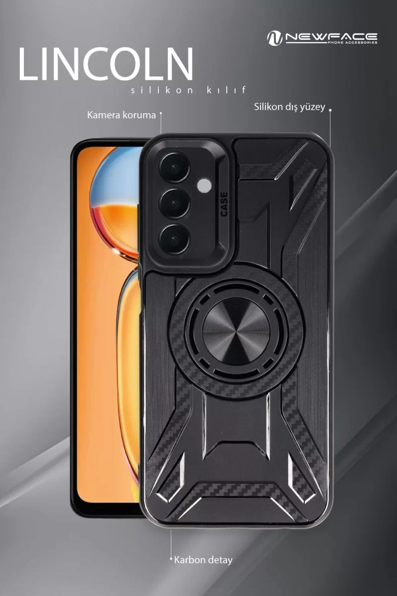 Newface Samsung Galaxy A05 Kılıf Lincoln Silikon - Siyah