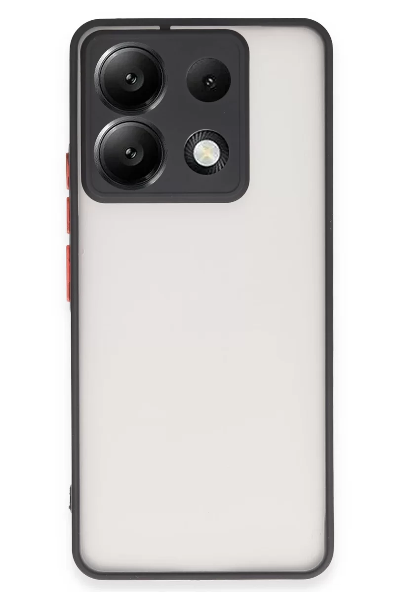 Newface Xiaomi Redmi Note 13 5G Kılıf Montreal Silikon Kapak - Siyah