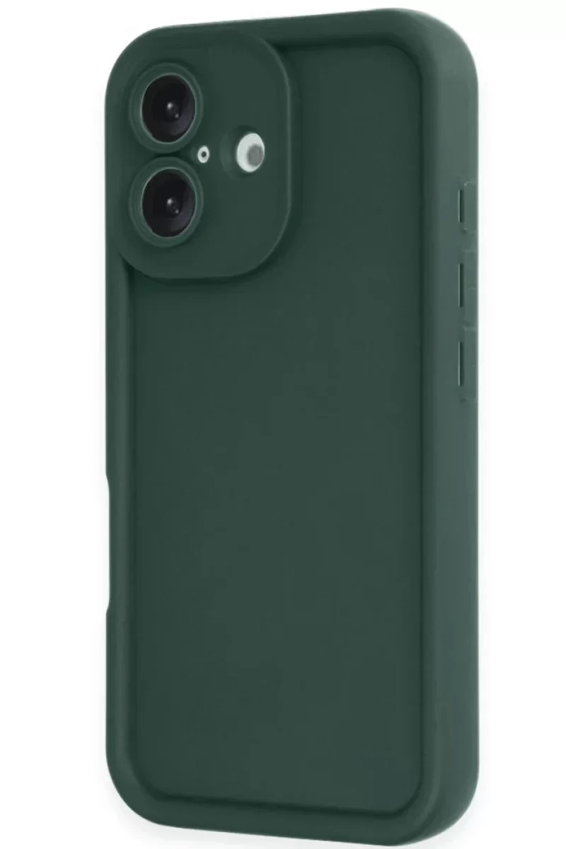 Newface Apple iPhone 16 Kılıf Viera Silikon - Koyu Yeşil
