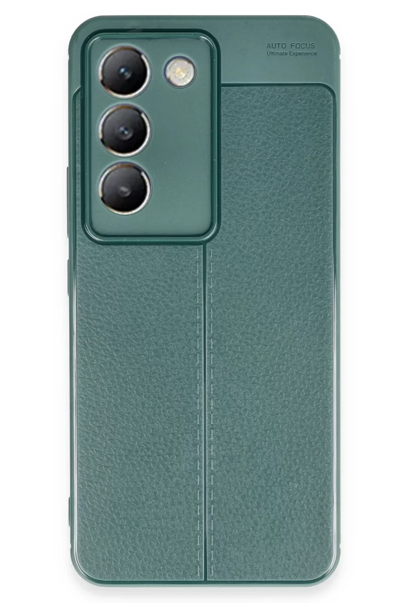 Newface Vivo V30 Lite 4G Kılıf Auto Focus Kapak - Koyu Yeşil