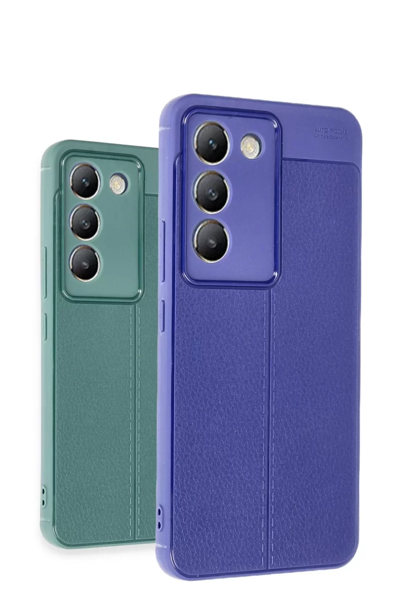 Newface Vivo V30 Lite 4G Kılıf Auto Focus Kapak - Mavi